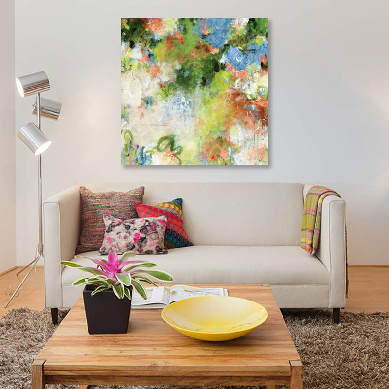 « espoir eternal », impression sur toile, H 37 po x l 37 po x P 1,5 po, Toile tendue, Pas de tapis