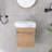 Derwent 16" Wall Mounted Single Bathroom Vanity Set With Ceramic Sink