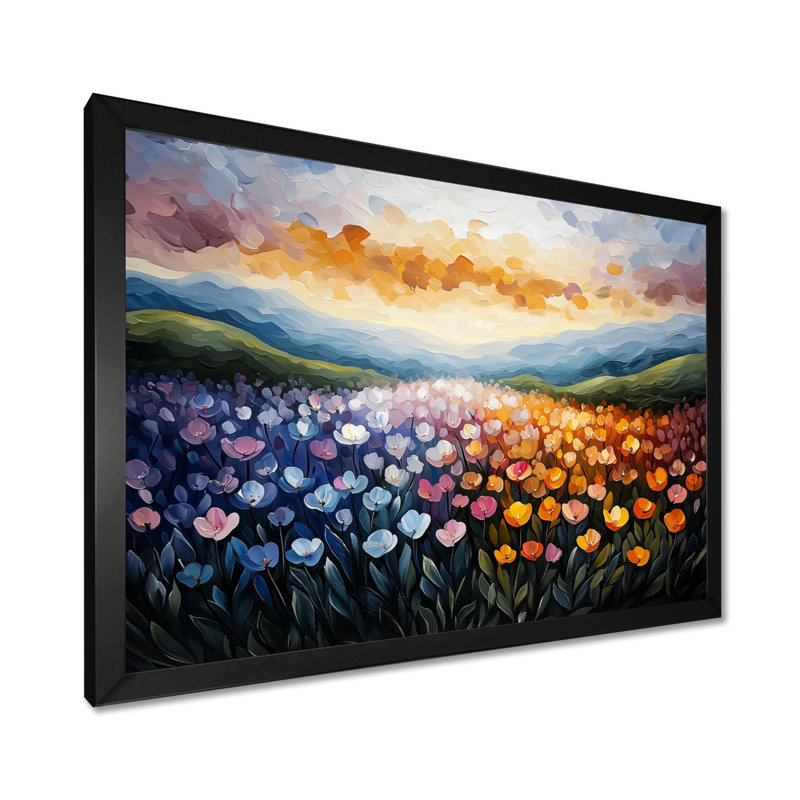 Griffen - Landscapes Large Wall Art, H 24 po x l 32 po, Cadre simple, Noir, noir, noir, noir