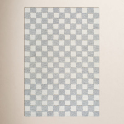 Wright Hand-Tufted Checkered Rug