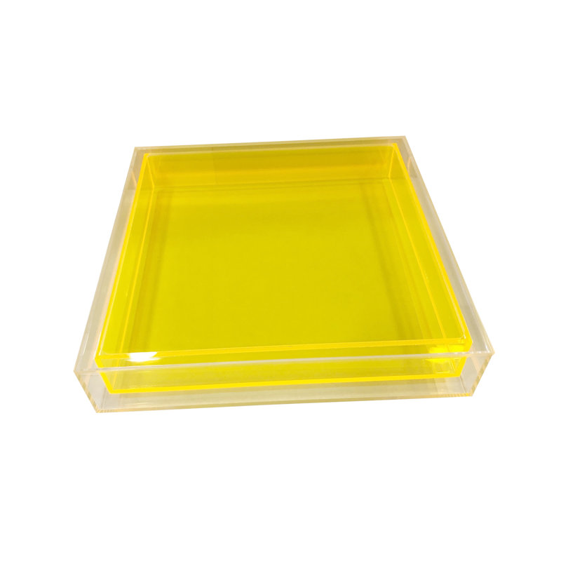 Fedelina Plastic / Acrylic Tray, Yellow