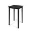 Table de bar d'extérieur carrée en bois minimaliste
