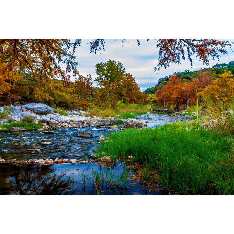 Pedernales River in Texas - Photographie sur toile tendue, H 8 po x l 12 po