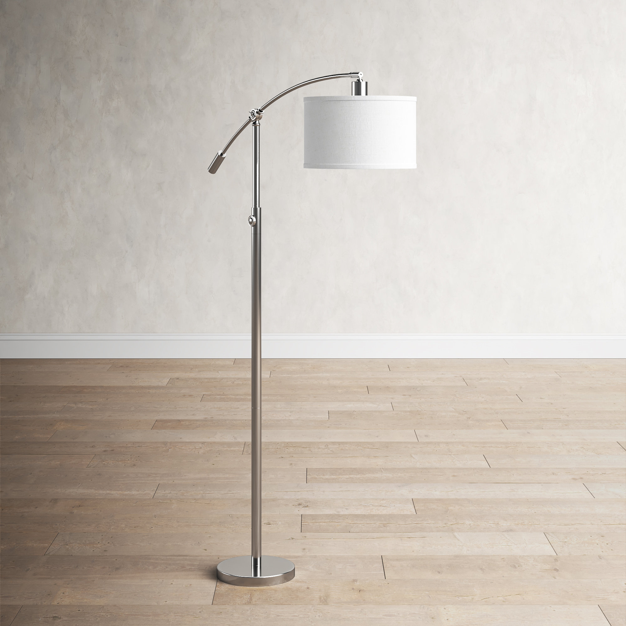 Dehaven 65'' Floor Lamp, Brushed Nickel