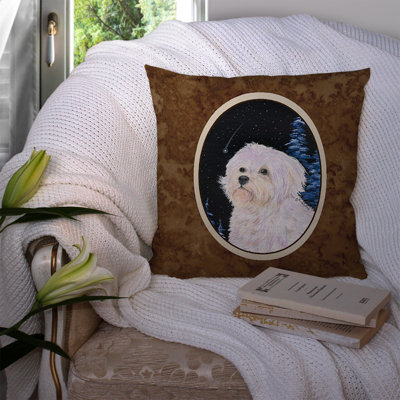 Starry Night Outdoor Reversible Throw Pillow