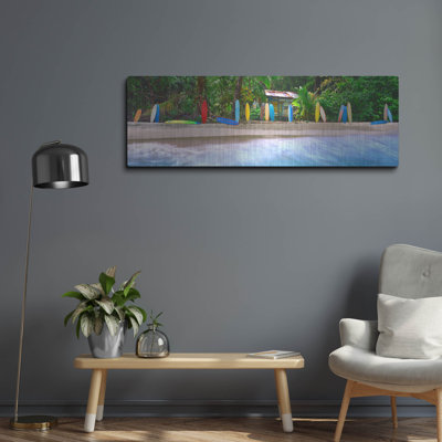 «Surf Heaven» par Steve Vaughn, art mural en métal