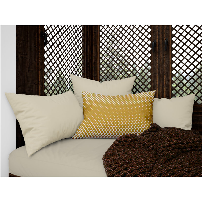 Housse et insert de coussin extérieur carré Wright, 19 po x 19 po, Moutarde, Carré