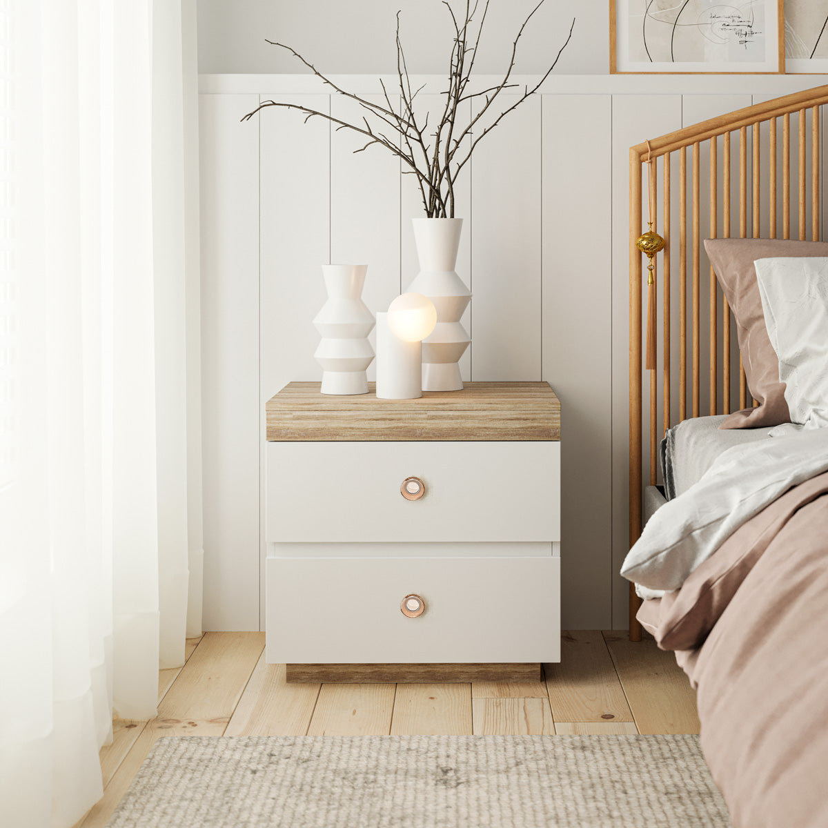 1.3" Circle Cabinet Knob, Champagne