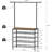 Hall Tree, Coat Rack With Shoe Storage, 5 Tier Adjustable Shoe Rack With  Long Coat Rack For Entryway, Closet, Office, Multifunctional