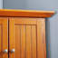 Armoire décorative, armoire de rangement d'angle avec tablettes