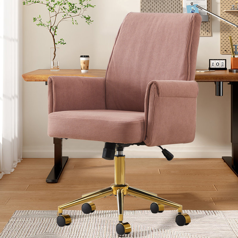 La chaise de bureau relevable à dossier moyen, en tissu rayé et ergonomique, est un excellent choix pour travailler, étudier ou se détendre. La conception à dossier moyen offre une meilleure expérience d'assise.