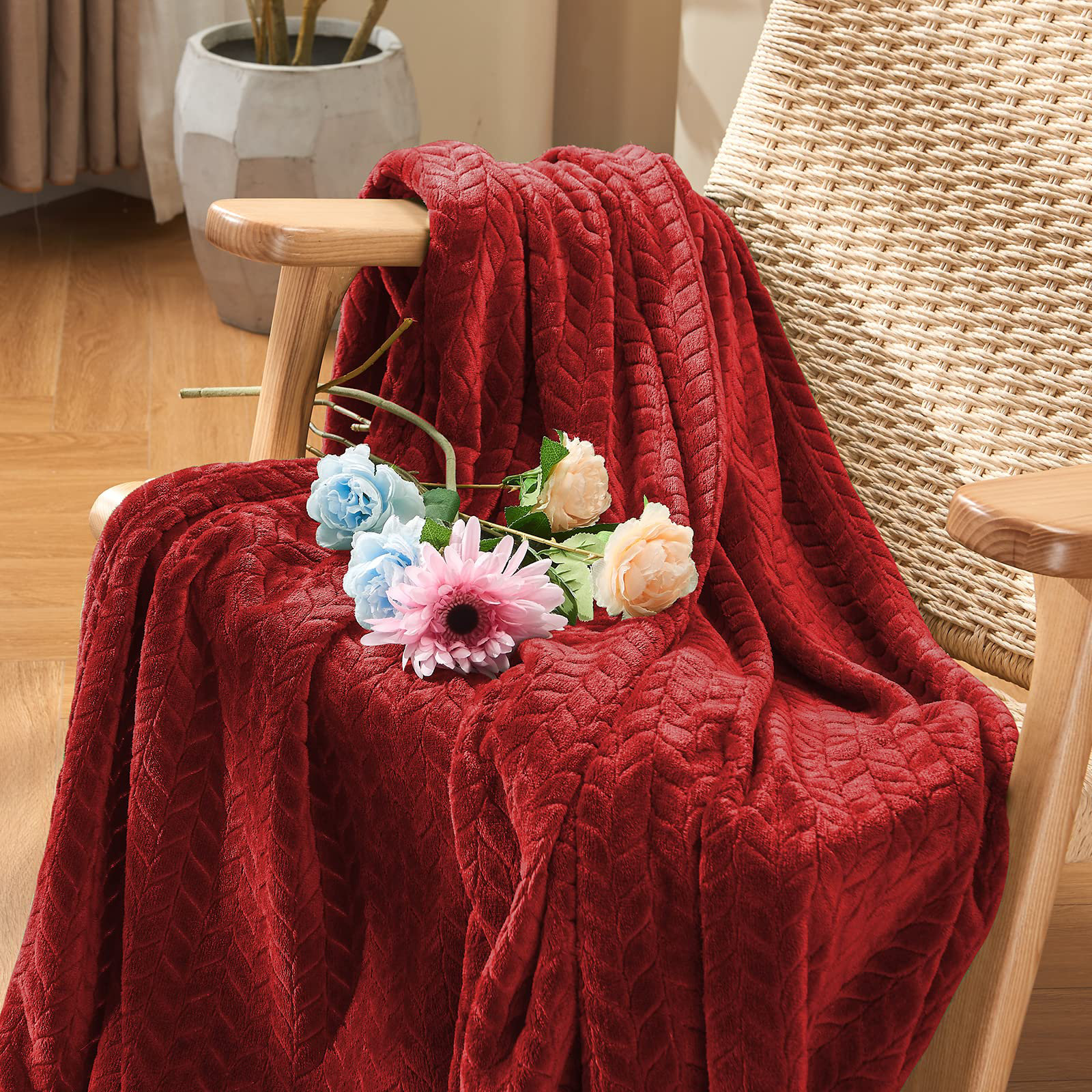 Teler Embroidered Throw Blanket | Wayfair