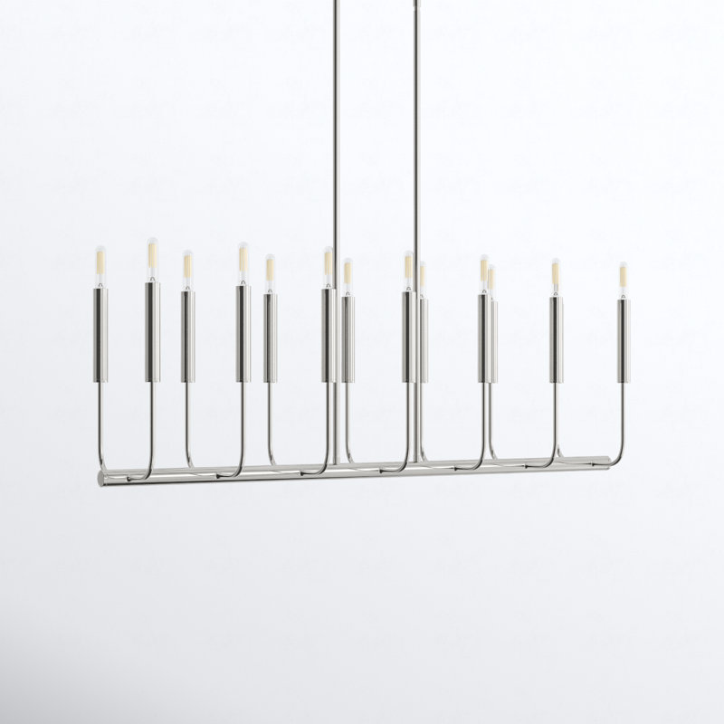 Tedder 14 - Light Kitchen Island Pendant, Polished Nickel