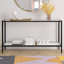 Hera 64 " W Glass Top Console Table