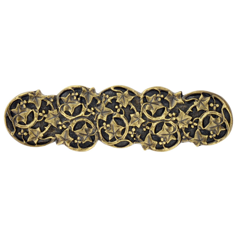 Leaves Bar / Handle Pull, Antique Brass