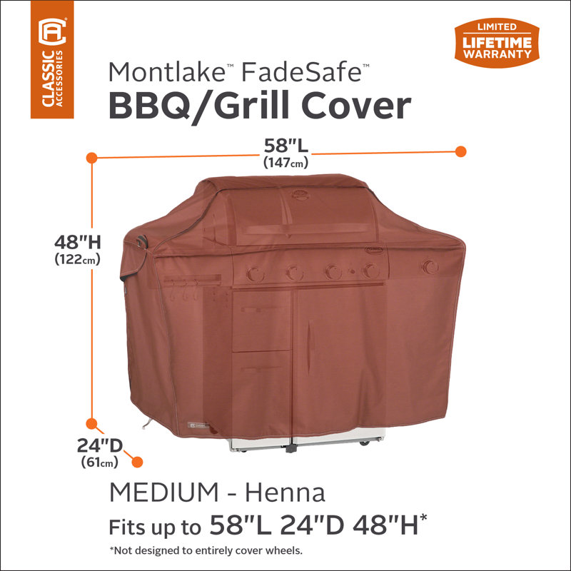 Arlmont & Co. Ayvion 22.5'' W x 60'' D Grill Cover