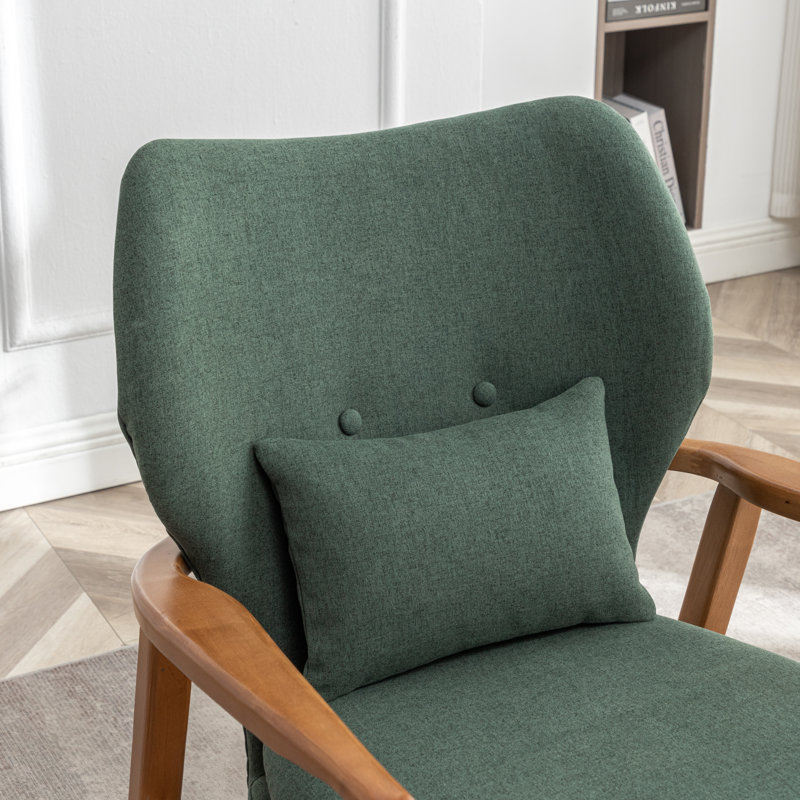 Fauteuil Kornelijus, Mélange de lin vert