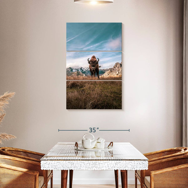Bison Brampt, H 45 po x l 28 po