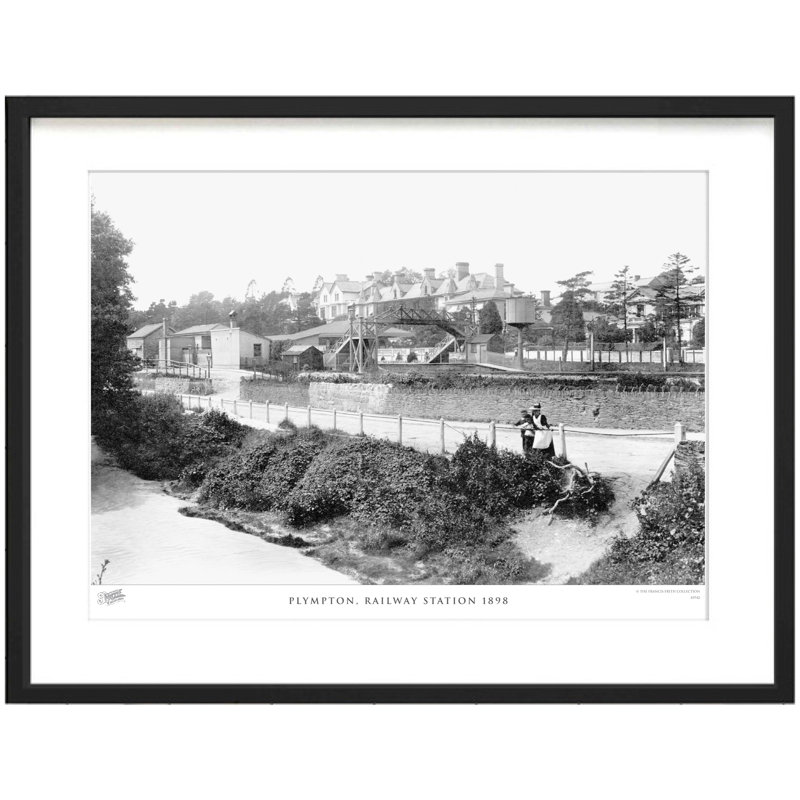 Plympton, Railway Station 1898 by Francis Frith - Single Picture Frame Print, 45cm H x 60cm W x 2.3cm D
