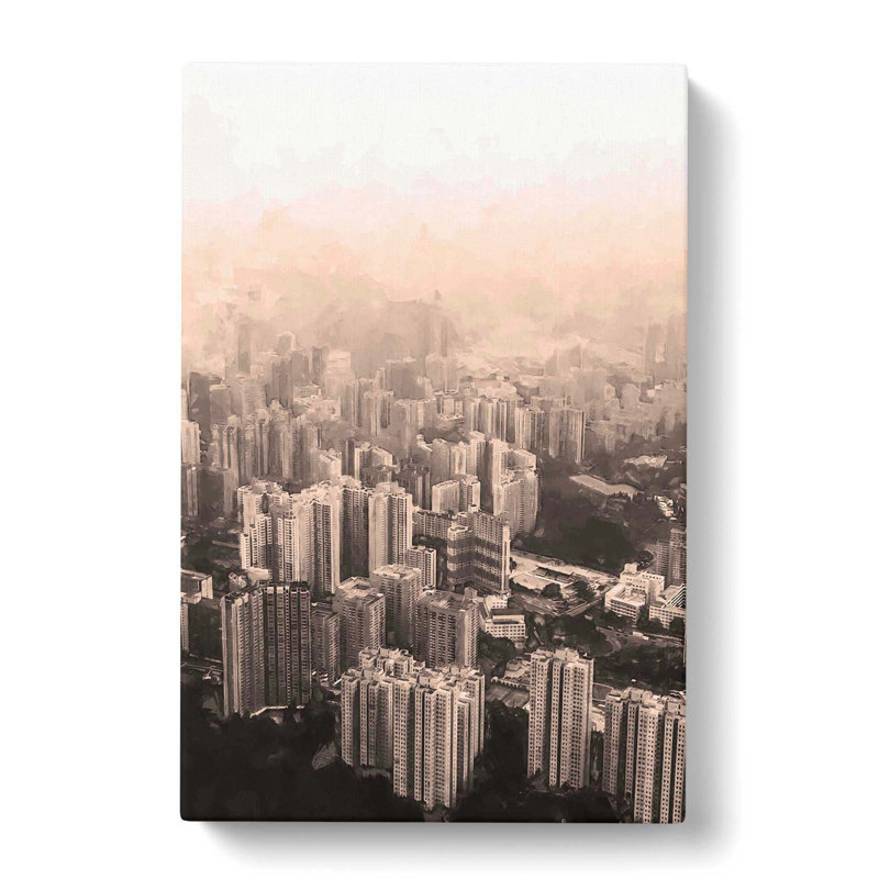 Hong Kong Skyline - Wrapped Canvas Print, 91cm H x 60cm W x 3cm D