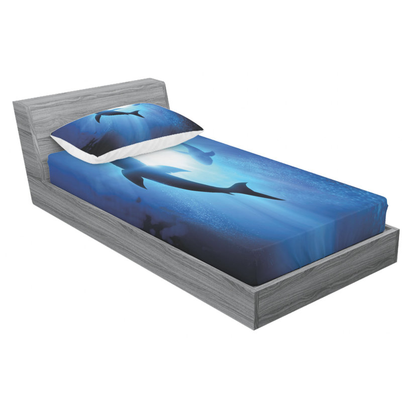 Microfiber Sheet Set, Twin Sheet Set with Fitted Sheet