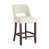 White Seat/Brown Frame