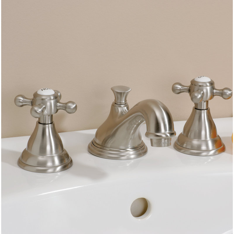 2-handle Bathroom Faucet with Drain Assembly