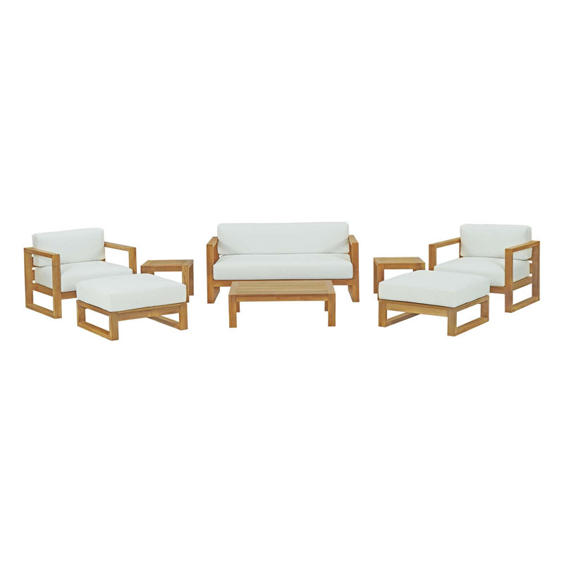 Cambridge 8 Piece Teak Seating Group with Cushions