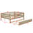 Wood Daybed with Trundle and Fence Guardrails-317973219-317973229