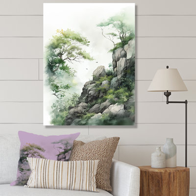 Minimalisme cliffside rêverie sur toile