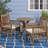 Tinnin Round 2 - Person 27.5" Long Bistro Set with Cushions-1314860717