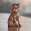 Figurine en bois pour chien fidèle Errico