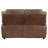 Jobari Upholstered Padded Arm Loveseat Dark Brown