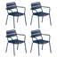 Kapri Powder Coated Aluminum Outdoor Stacking Dining Armchair-611175602