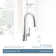 Moen Kurv Single Handle Pulldown Kitchen Faucet with Power Clean Technology