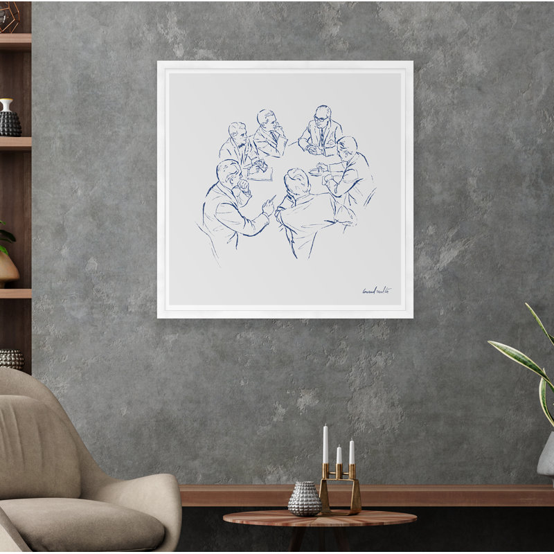Conference Print, White