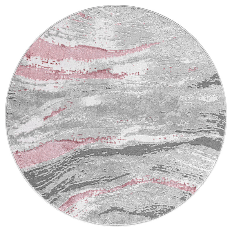 Solid Colour Area Rug, Round 120 cm