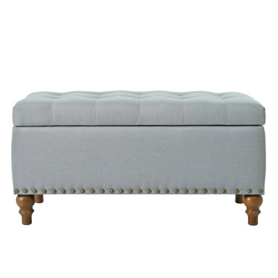 Grey Linen With Hidden Storage For Clothes - Keeps Wardrobe Neat Ensures Long-term Use, Build