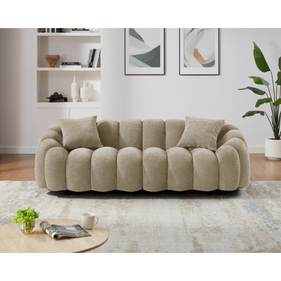 Upholstered Standard Sofa with Flared Arms