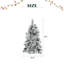 Regular (Full) Artificial Christmas Tree with White; Green Needles-1545840474