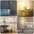 Rogan Modern Standing Tall Industrial Arched/Arc Floor Lamp with Glass Shade and 2 Bulbs Included-74879312