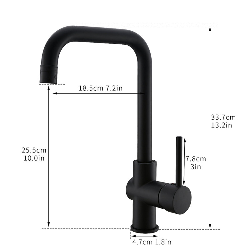 Kitchen Faucet Single Handle 1 Hole Kitchen Sink Faucets