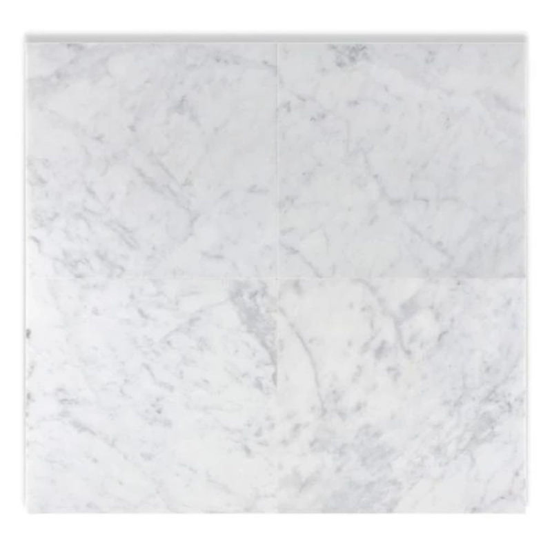 18" x 18" Marble Marble Look Wall & Floor Tile, Polished White