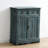 Dark blue Solid Wood Shoe Storage Bench-716301345