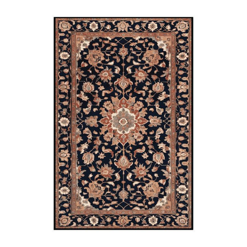 Tapis brun lavable à la machine, Tapis de couloir 2 pi x 4 pi