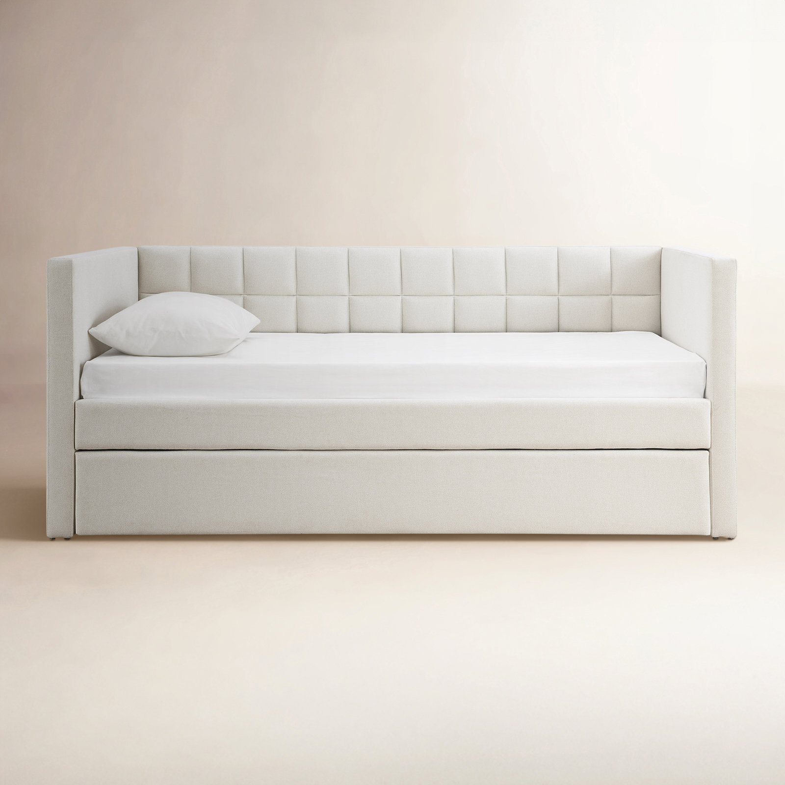 Ardsley Upholstered Daybed with Trundle - Twin, Ivory