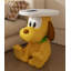 Petite table d'appoint ronde décorative en forme de chien de dessin animé