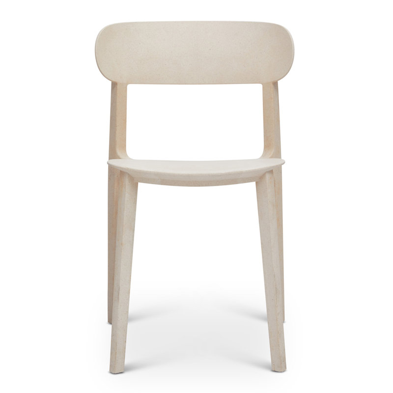 Metro Spencer Eco-Friendly Outdoor Stacking Chair - Set of 4, Beige