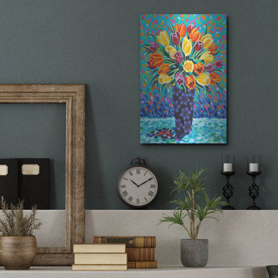Winston Porter 'Bouquet Celebration II' by Carolee Vitaletti, Metal Wall Art