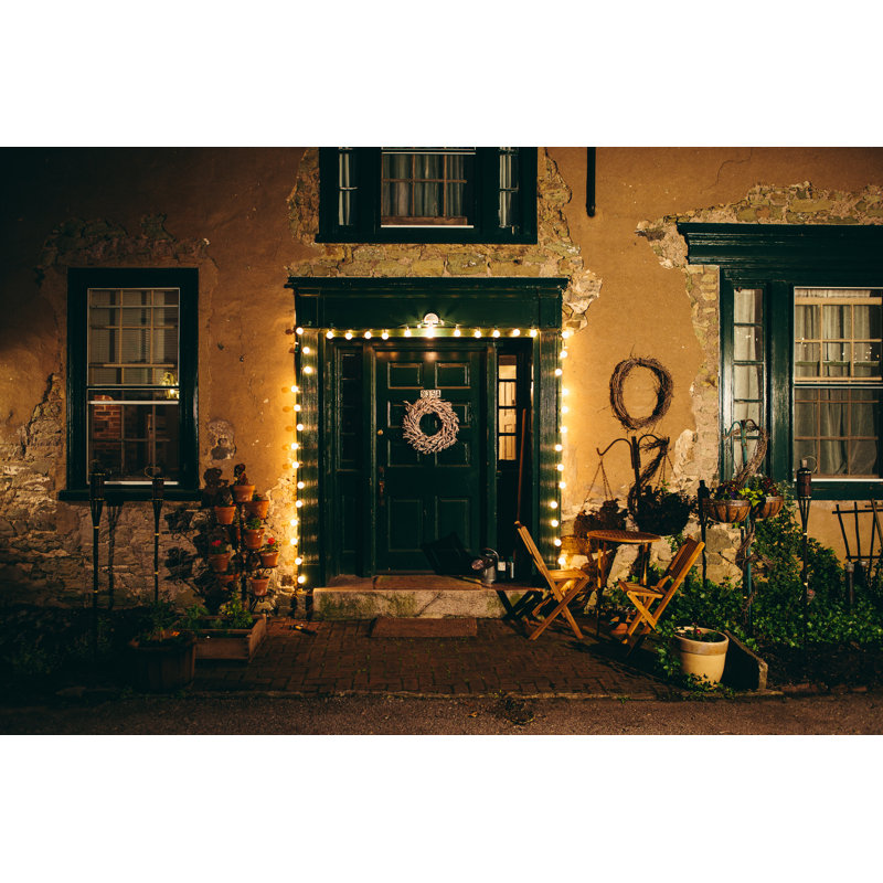 Blairsden Outdoor 100 - Bulb 1200'' Plug-in Globe String Light, Green